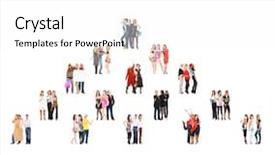  Presentation with culture diversity - Cool new PPT layouts with level pyramid - people diversity office culture backdrop and a white colored foreground