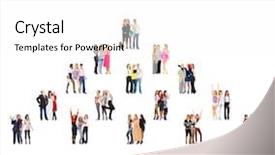  Presentation with team together everyone achieves more - Cool new slide deck with level pyramid - together we stand team backdrop and a  colored foreground