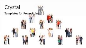  Presentation with concept - Slides with level pyramid - workforce concept business picture background and a  colored foreground