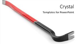  Presentation with currant black white and red - Amazing PPT theme having lever - black and red crowbar isolated backdrop and a white colored foreground