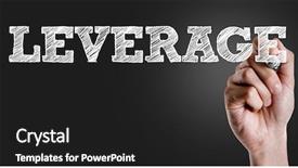  Presentation with writing - Colorful theme enhanced with lever - hand writing the text leverage backdrop and a dark gray colored foreground