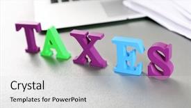 Presentation with law and taxes - Presentation consisting of levis - alphabet taxes and laptop background and a light gray colored foreground