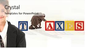  Presentation with alphabet - Presentation design having levis - colorful alphabet blocks spelling background and a cream colored foreground