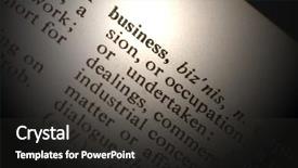  Presentation with light - Presentation with lexicon - closeup of the word business background and a  colored foreground