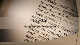  Presentation with light - Cool new presentation theme with lexicon - closeup of the word money backdrop and a  colored foreground