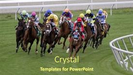  Presentation with kentucky - Beautiful theme featuring lexington-ky-april-12-thoroughbred backdrop and a tawny brown colored foreground