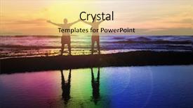  Presentation with lgbt community - PPT layouts consisting of lgbt community - silhouette of a gay couple background and a blonde colored foreground