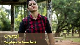  Presentation with lgbt diversity - PPT theme with lgbt diversity - portrait of a fashionable girl background and a tawny brown colored foreground