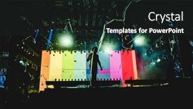  Presentation with lgbt community - PPT theme with lgbt-flag-on-stage-lgbt background and a wine colored foreground