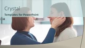  Presentation with sharing love - Audience pleasing PPT theme consisting of lgbt-lesbian-couple-sharing-love backdrop and a sky blue colored foreground