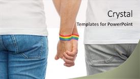  Presentation with rainbow pride - Cool new PPT theme with lgbt same-sex relationships backdrop and a lemonade colored foreground