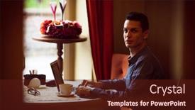  Presentation with lgbtq - Presentation theme consisting of lgbtq-community-lifestyle-concept-young background and a tawny brown colored foreground