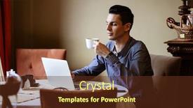  Presentation with lgbtq - Presentation theme enhanced with lgbtq-community-lifestyle-concept-young background and a tawny brown colored foreground