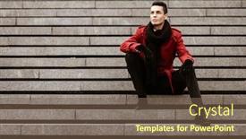  Presentation with lgbtq - Presentation theme with lgbtq-community-lifestyle-concept-young background and a tawny brown colored foreground