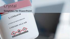  Presentation with lithium - Slides enhanced with li2moo4-lithium-molybdate-cas-chemical background and a light blue colored foreground