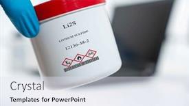  Presentation with lithium - Slides with li2s-lithium-sulfide-cas-12136 background and a sky blue colored foreground