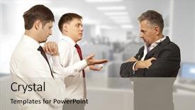  Presentation with business competition - Slide deck enhanced with liar - business competition conflict concept two background and a soft green colored foreground