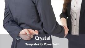  Presentation with woman business - PPT layouts with liar - business woman and man shake background and a dark gray colored foreground