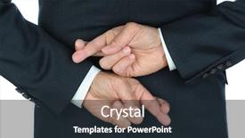  Presentation with fingers - Slide set enhanced with liar - closeup of a business man background and a wine colored foreground