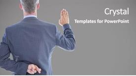  Presentation with composite - PPT theme with liar - digital composite of business men background and a gray colored foreground