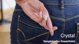  Presentation with pcos woman - Presentation design enhanced with liar - woman swears perjury background and a wine colored foreground