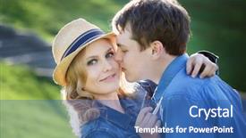  Presentation with cute - Beautiful PPT layouts featuring liason - cute young girl hugging backdrop and a  colored foreground