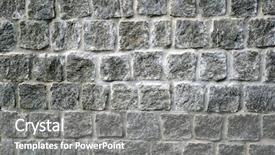  Presentation with stacked stone wall - Cool new theme with liason - stone wall with interesting shadows backdrop and a  colored foreground