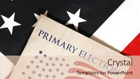  Presentation with election - Slide deck consisting of liberal democratic party - election booklet on flag background and a lemonade colored foreground