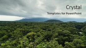  Presentation with latin america - Colorful presentation enhanced with liberia - aerial view of river backdrop and a light gray colored foreground