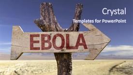  Presentation with ebola - Slides enhanced with liberia - ebola wooden sign background and a ocean colored foreground