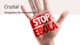  Presentation with ebola - PPT theme featuring liberia - open hand raised background and a lemonade colored foreground