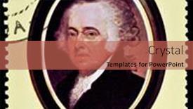  Presentation with john adams - Beautiful presentation featuring liberia-circa-2000s-a-stamp backdrop and a red colored foreground