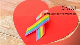  Presentation with gay pride - PPT layouts featuring love life liberty - homosexual and lgbt concept background and a coral colored foreground