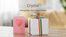  Presentation with gay pride - Audience pleasing PPT theme consisting of love life liberty - homosexual and lgbt concept backdrop and a  colored foreground