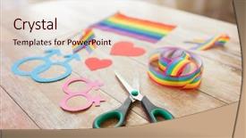  Presentation with lgbt - Cool new PPT layouts with love life liberty - homosexual and lgbt concept backdrop and a lemonade colored foreground