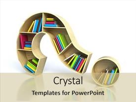 Questions Answers Library Question PPT template 3 | CrystalGraphics