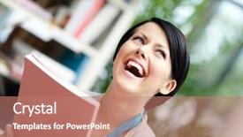  Presentation with self development - Slide deck consisting of library education and self-development background and a coral colored foreground