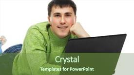  Presentation with old wite man and his music - PPT theme enhanced with free library - handsome young man background and a  colored foreground