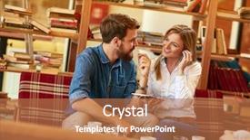  Presentation with cafe - PPT theme featuring young students in cafe use background and a  colored foreground