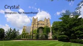  Presentation with law school - Colorful PPT layouts enhanced with library in university of michigan backdrop and a light blue colored foreground