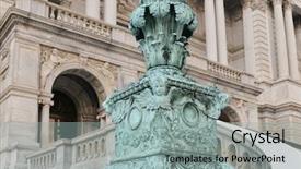  Presentation with congress - PPT layouts enhanced with library of congress building - washington background and a light gray colored foreground