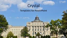  Presentation with congress - PPT layouts consisting of library of congress in autumn washington dc united states background and a light blue colored foreground