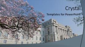  Presentation with congress - Amazing presentation design having library of congress in spring time washington dc united states backdrop and a teal colored foreground