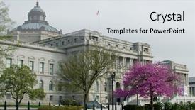  Presentation with congress - Slides with library of congress in spring time washington dc united states background and a light gray colored foreground