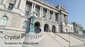  Presentation with congress - Audience pleasing presentation theme consisting of library of congress washington dc united states backdrop and a light gray colored foreground