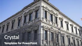  Presentation with library - Cool new presentation with library of madrid spain architecture backdrop and a  colored foreground