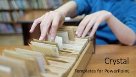  Presentation with woman car driver map - Colorful PPT theme enhanced with library orientation - librarian woman searches something backdrop and a coral colored foreground