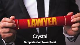  Presentation with lawyer - Presentation theme enhanced with library rules - lawyer background and a  colored foreground