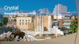  Presentation with roman - Audience pleasing PPT layouts consisting of library was created by roman backdrop and a teal colored foreground