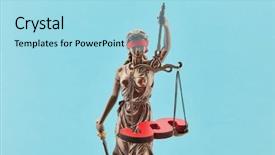  Presentation with jesus touched the blind - PPT theme featuring librus - blind justitia with paragraph background and a arctic colored foreground